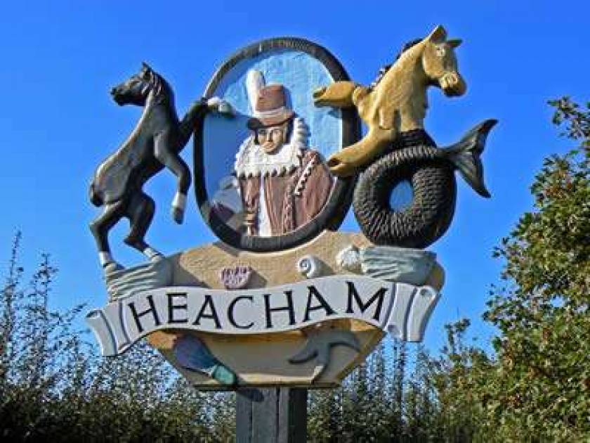 Heacham village sign